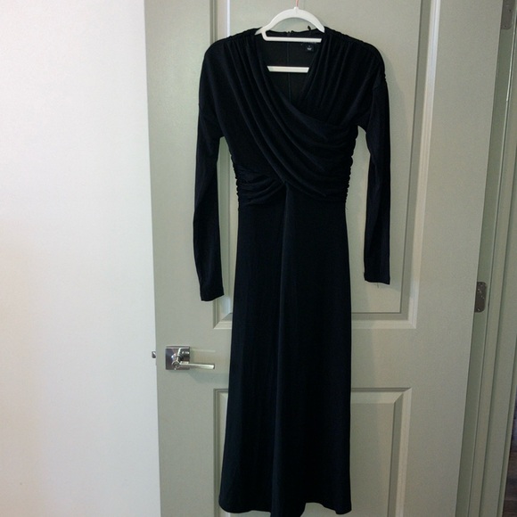 NWT Karen Millen Ruched Jersey Crepe Midi Dress Sz S - Picture 4 of 9